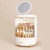 Joybos¬Æ Round Makeup Storage Organizer Box with Mirror Led Light