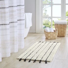 Stripe Tassel Cotton Tufted Rug