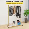 VEVOR Clothing Garment Rack, 39.4"x14.2"x59.1", Heavy-Duty Clothes Rack w/Bottom Shelf, 4 Swivel Casters, Sturdy Steel Frame, Rolling Clothes Organize