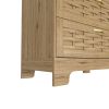 Wood 4 Drawer Dresser for Bedroom, Large Double Dresser with Wide Drawers, Modern Chest of Drawers,Storage Organizer Dresser,Nursery Dresser,for Livin