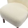 Tufted Side Chair with Solid Wood Legs for Living Room Bedroom