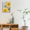 Sunflower Wall Art Bathroom Decor Yellow Flower Canvas Wall Art Sunflower Pictures Wall Decor Floral Prints Painting Framed Artwork for Bedroom Living