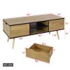 Coffee table, computer table, solid wooden leg support,Accent Furniture Home Decor,Open Storage Shelf suitable Hidden Compartment for living room, din