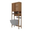 Toilet storage rack, independent bathroom, laundry room, space saving, natural color