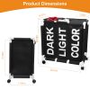 3-Bag Laundry Hamper Cart Waterproof 600D Oxford Cloth 3-Selection Laundry Basket with 4 Wheels Rolling Laundry Sorter For Bathroom Bedroom Laundry Ro