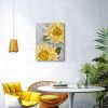 Sunflower Wall Art Bathroom Decor Yellow Flower Canvas Wall Art Sunflower Pictures Wall Decor Floral Prints Painting Framed Artwork for Bedroom Living