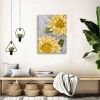 Sunflower Wall Art Bathroom Decor Yellow Flower Canvas Wall Art Sunflower Pictures Wall Decor Floral Prints Painting Framed Artwork for Bedroom Living