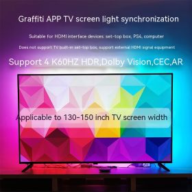 TV Sync Ambience Light Streamer Colorful Graffiti APP TV (Option: UK-Using Over 150 Inches)