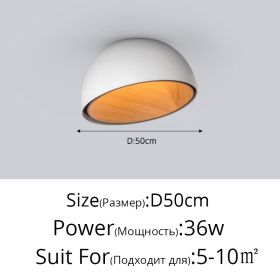 Minimal Bedroom Lamp Is Simple And Modern (Option: Neutral light-BOblique White50cm)