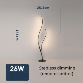 Fashion Twig Artistic Line Floor Lamp (Option: Black-Stepless dimming-AU)