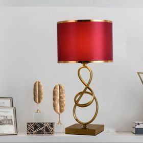 Creative Bedroom Model Room Bedside Lamp (Option: Red-US)