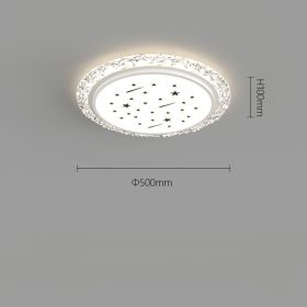 Home Creative Warm And Romantic Bedroom Lamp (Option: 8102white 50CM-Apolar modulation)