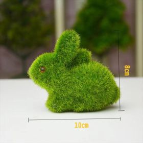 Easter Egg Gift Simulation Flocking Rabbit Garden Decoration Ornaments (Option: Bunny)