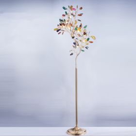 Nordic Floor Lamp Living Room Creative Agate Tree Branch Shape (Option: Sshaped floor lamp-Tricolor light)