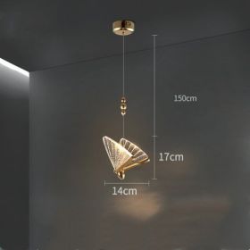 Butterfly Chandelier Bedside Enamelled Dining Hall Staircase (Option: Trumpet clear-Neutral light)