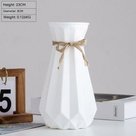 Home Anti Fall Dried Flower Vase (Option: High Jar White)