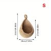 1pc Wall Hanging Basket, Bohemian Style Woven Basket, Creative Teardrop Shape Suitable For Vegetables And Fruits, Kitchen Storage Basket