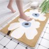 Absorbent Bathroom Bath Mat Quick Drying Coral Fleece Bathroom Rug Non-slip Entrance Doormat Floor Mats Carpet Pad Home Decor