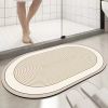 Absorbent Bathroom Bath Mat Quick Drying Coral Fleece Bathroom Rug Non-slip Entrance Doormat Floor Mats Carpet Pad Home Decor