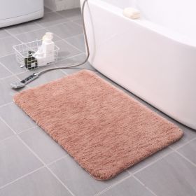 Thickened Plush Entrance Carpet Absorbent Non-slip Soft Kitchen Bathroom Bedroom Living Room Simple Floor Door Mat Home Decor (Color: apricot, size: 50x80CM(3cm thick))