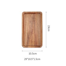 Japanese Simple Walnut Tray Household Solid Wood Retro Tray (Option: Square 04)