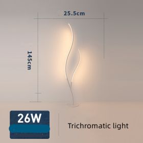 Fashion Twig Artistic Line Floor Lamp (Option: White-Trichromatic light-AU)