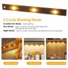 2Pack Rechargeable Cabinet Light Motion Sensor Light Cordless LED Closet Lamp 3 Colors Dimmable Light for Kitchen Cabinet