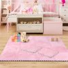 Living Room Carpet Tiles Interlocking Level Loop Square Carpet Tiles Area Rugs Play Mat