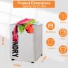 82L/21.6Gal Large Rolling Laundry Hamper Collapsible Tall Laundry Basket with Wheels Waterproof Dirty Clothes Cart with Handle Foldable Clothes Organi