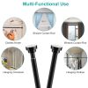 Shower Curtain Rod Adjustable Tension Curtain Rod Stainless Steel Spring Curtain Pole Heavy-Duty Steel for Bathroom Wardrobe Kitchen Balcony 31.5in/39