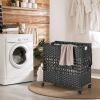 110L 2-Section Laundry Hamper with 2 Removable and Washable Liner Bags