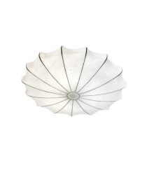 Japanese-style Silk Ceiling Lamp Nordic Living Room Lamps (Option: Silk Ceiling Light-40cm Diameter Warm Light)